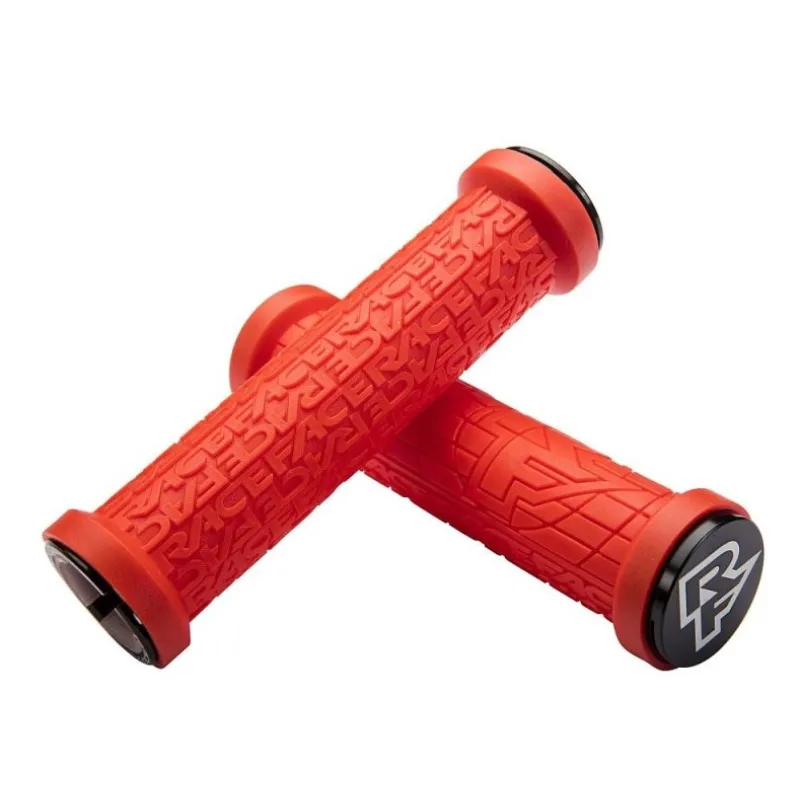 Cumpărături sigure Manșoane pentru bicicletă RACE FACE Grippler 30mm Lock on Red